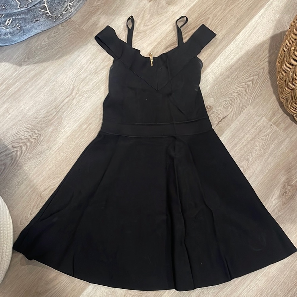 Milly black off the shoulder dress